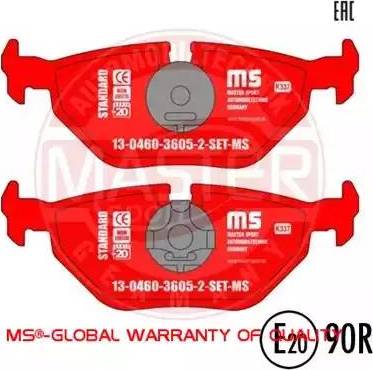 MASTER-SPORT GERMANY 13046036052-SET-MS - Set placute frana,frana disc aaoparts.ro