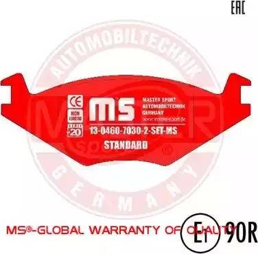 MASTER-SPORT 13046070302-SET-MS - Set placute frana,frana disc aaoparts.ro