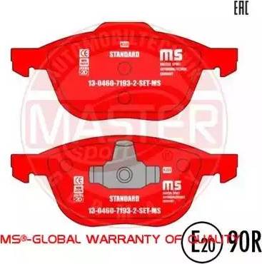 MASTER-SPORT 13046071932-SET-MS - Set placute frana,frana disc aaoparts.ro