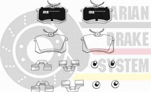 MASTER-SPORT W236028942 - Set placute frana,frana disc aaoparts.ro