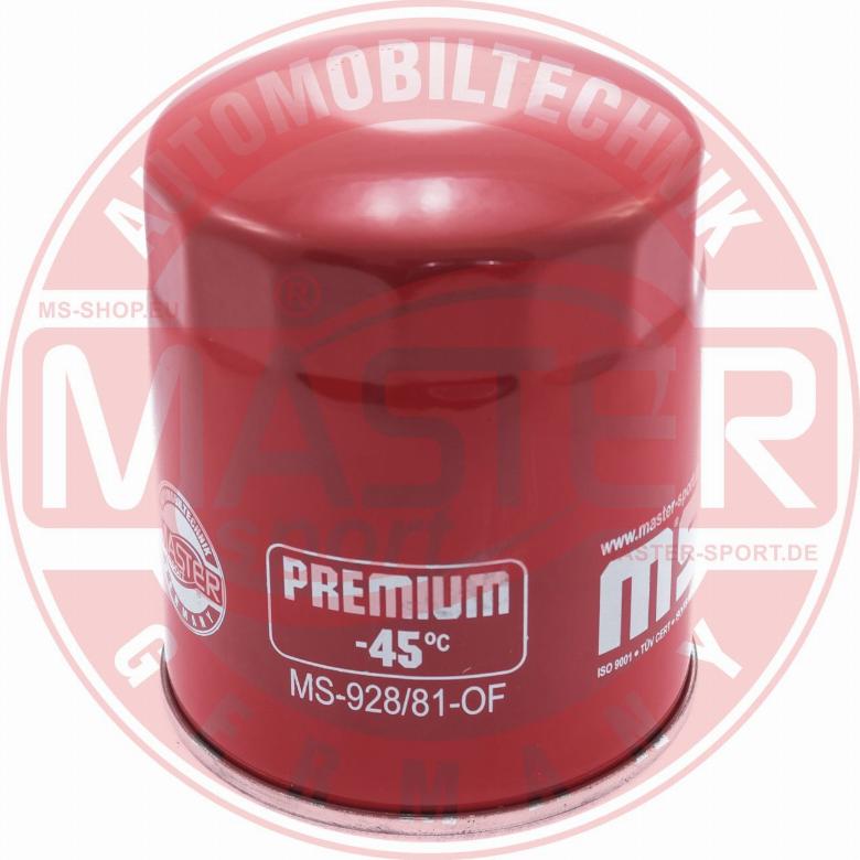 MASTER-SPORT 928/81-OF-PCS-MS - Filtru ulei aaoparts.ro