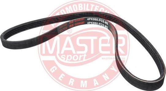 MASTER-SPORT GERMANY 4PK860-PCS-MS - Curea transmisie cu caneluri aaoparts.ro