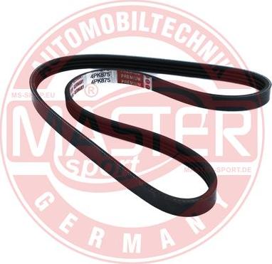 MASTER-SPORT 4PK875-PCS-MS - Curea transmisie cu caneluri aaoparts.ro