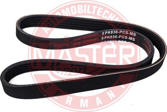 MASTER-SPORT 5PK836-PCS-MS - Curea transmisie cu caneluri aaoparts.ro