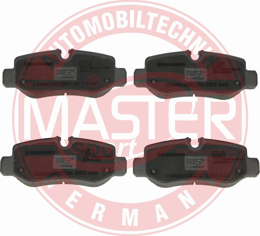 MASTER-SPORT GERMANY 13046048822N-SET-MS - Set placute frana,frana disc aaoparts.ro