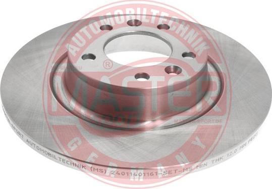 MASTER-SPORT 24011401161-PCS-MS - Disc frana aaoparts.ro