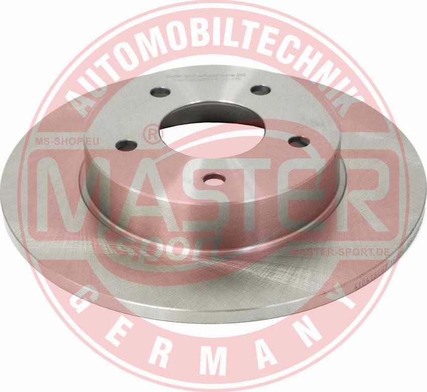 MASTER-SPORT GERMANY 24011002851-PCS-MS - Disc frana aaoparts.ro