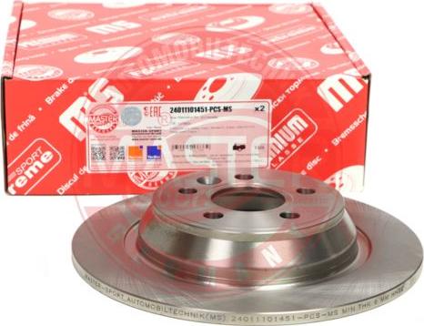 MASTER-SPORT GERMANY 24011101451-PCS-MS - Disc frana aaoparts.ro