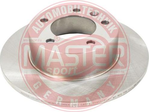 MASTER-SPORT 24011201911-PCS-MS - Disc frana aaoparts.ro