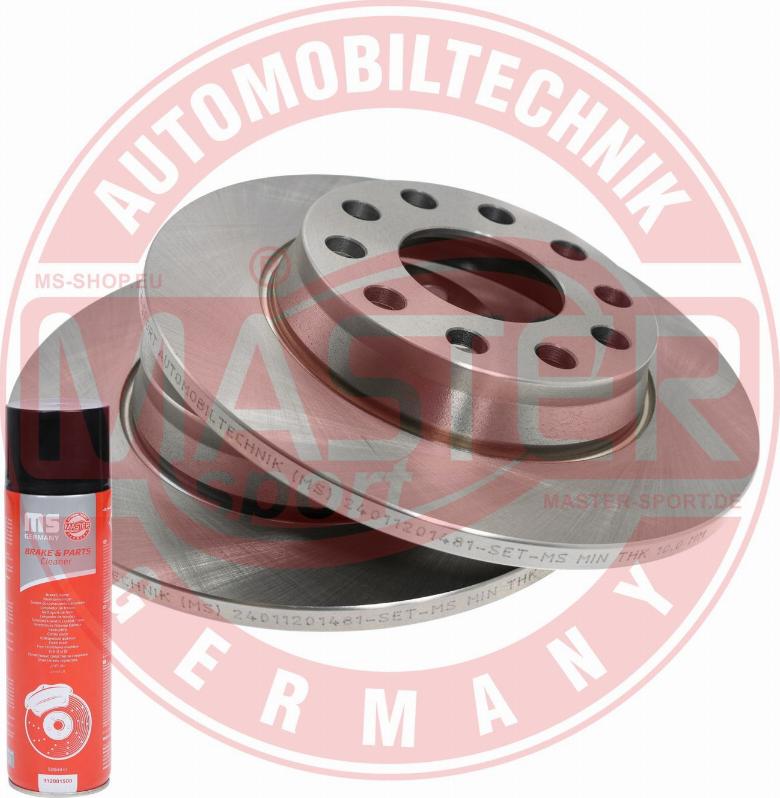 MASTER-SPORT 24011201481-SET-MSP - Disc frana aaoparts.ro