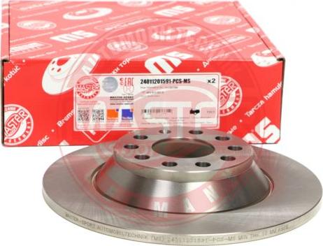 MASTER-SPORT GERMANY 24011201591-PCS-MS - Disc frana aaoparts.ro