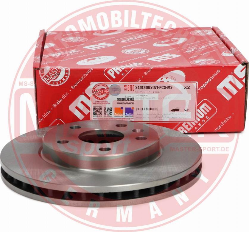 MASTER-SPORT GERMANY 24013002071-PCS-MS - Disc frana aaoparts.ro