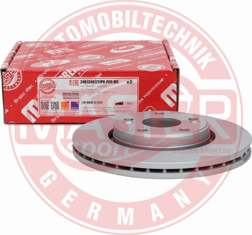 MASTER-SPORT GERMANY 24012401711PR-PCS-MS - Disc frana aaoparts.ro