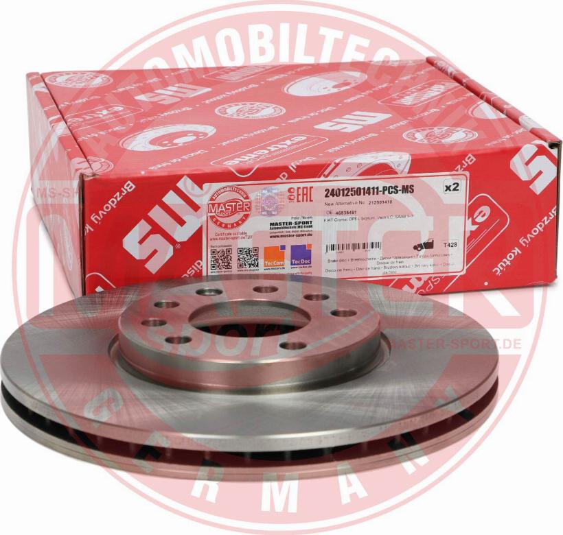 MASTER-SPORT GERMANY 24012501411-PCS-MS - Disc frana aaoparts.ro