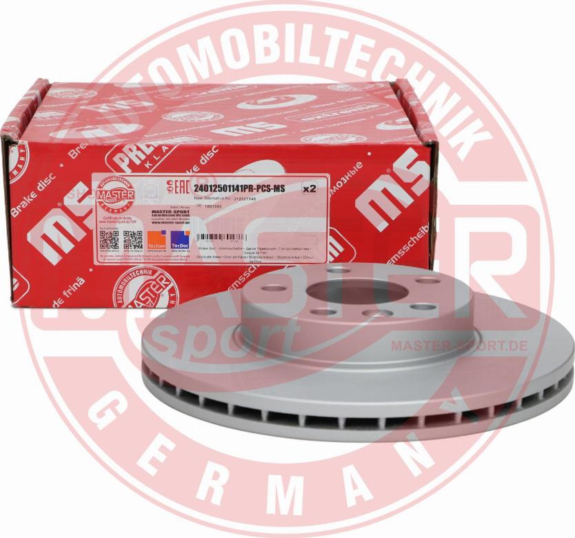 MASTER-SPORT GERMANY 24012501141PR-PCS-MS - Disc frana aaoparts.ro