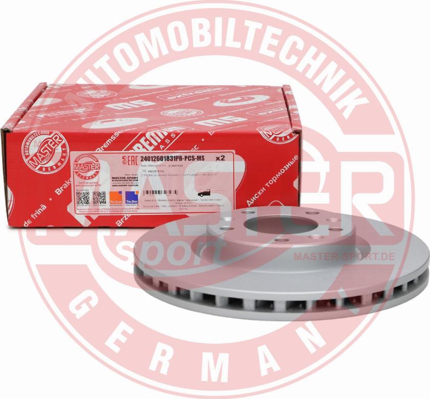 MASTER-SPORT GERMANY 24012601831PR-PCS-MS - Disc frana aaoparts.ro