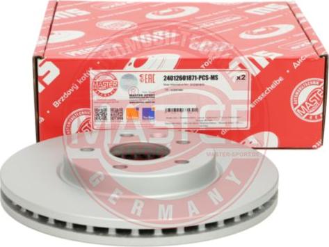 MASTER-SPORT GERMANY 24012601871-PCS-MS - Disc frana aaoparts.ro