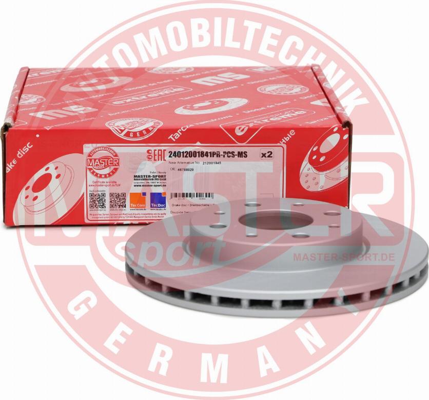 MASTER-SPORT GERMANY 24012001841PR-PCS-MS - Disc frana aaoparts.ro