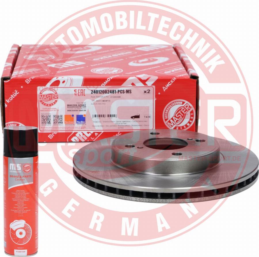 MASTER-SPORT 24012002481-PCS-MSP - Disc frana aaoparts.ro