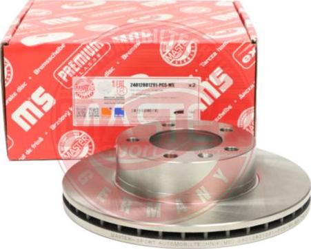 MASTER-SPORT GERMANY 24012801291-PCS-MS - Disc frana aaoparts.ro