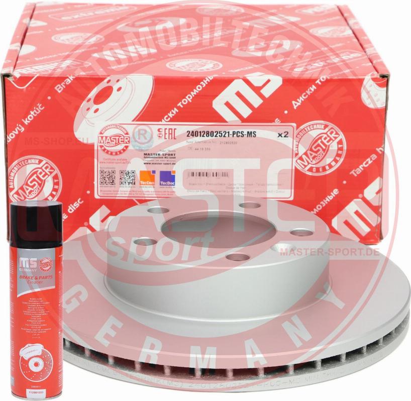 MASTER-SPORT 24012802521-PCS-MSP - Disc frana aaoparts.ro