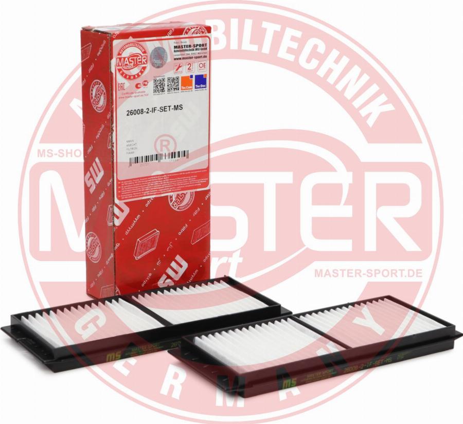 MASTER-SPORT GERMANY 26008-2-IF-SET-MS - Filtru, aer habitaclu aaoparts.ro