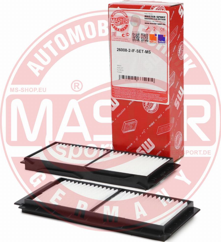 MASTER-SPORT GERMANY 26008-2-IF-SET-MS - Filtru, aer habitaclu aaoparts.ro