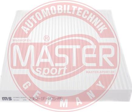 MASTER-SPORT GERMANY 2362-IF-PCS-MS - Filtru, aer habitaclu aaoparts.ro