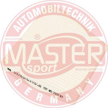 MASTER-SPORT GERMANY 2337-IF-PCS-MS - Filtru, aer habitaclu aaoparts.ro