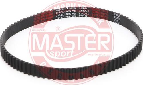 MASTER-SPORT 738-SD-PCS-MS - Curea de distributie aaoparts.ro