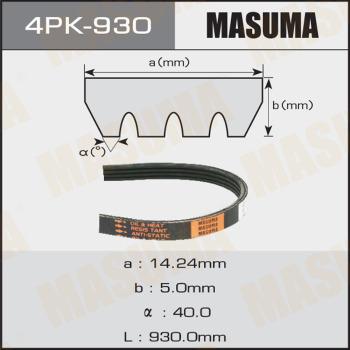 MASUMA 4PK-930 - Curea transmisie cu caneluri aaoparts.ro