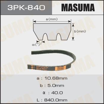MASUMA 3PK840 - Curea transmisie cu caneluri aaoparts.ro