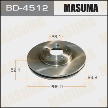 MASUMA BD-4512 - Disc frana aaoparts.ro