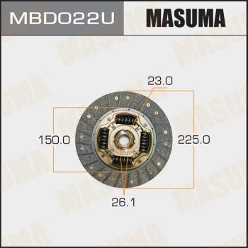 MASUMA MBD022U - Disc ambreiaj aaoparts.ro