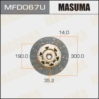 MASUMA MFD067U - Disc ambreiaj aaoparts.ro