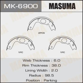MASUMA MK-6900 - Set saboti frana aaoparts.ro