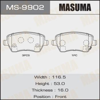 MASUMA MS-9902 - Set saboti frana aaoparts.ro