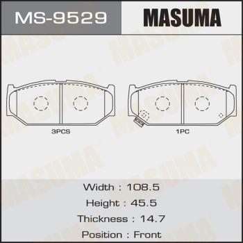 MASUMA MS-9529 - Set saboti frana aaoparts.ro