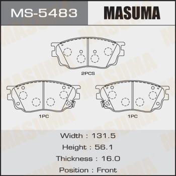 MASUMA MS-5483 - Set saboti frana aaoparts.ro