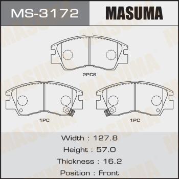 MASUMA MS-3172 - Set saboti frana aaoparts.ro