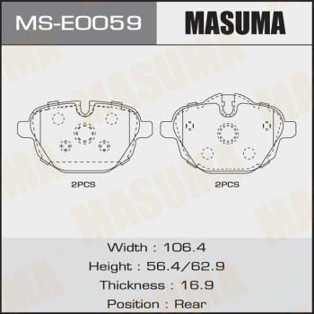 MASUMA MS-E0059 - Set saboti frana aaoparts.ro