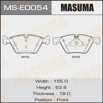 MASUMA MS-E0054 - Set saboti frana aaoparts.ro