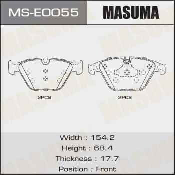 MASUMA MS-E0055 - Set saboti frana aaoparts.ro