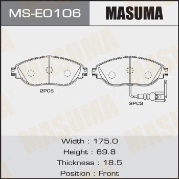MASUMA MS-E0106 - Set saboti frana aaoparts.ro