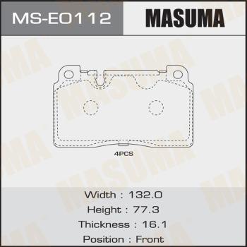 MASUMA MS-E0112 - Set saboti frana aaoparts.ro