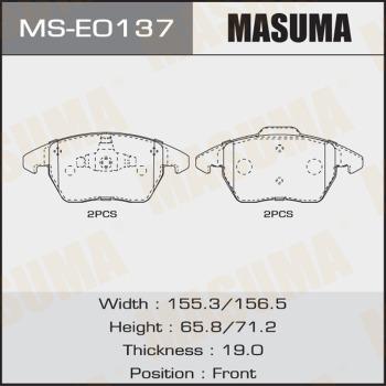 MASUMA MS-E0137 - Set saboti frana aaoparts.ro