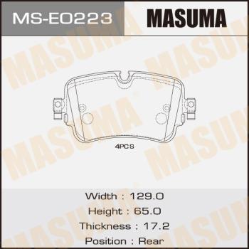 MASUMA MS-E0223 - Set saboti frana aaoparts.ro