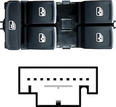 MAX SVW124 - Comutator,macara geam aaoparts.ro