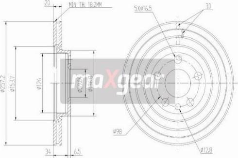 Maxgear 19-0999MAX - Disc frana aaoparts.ro