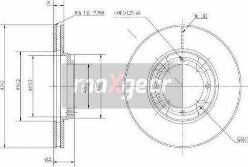 Maxgear 19-0933 - Disc frana aaoparts.ro